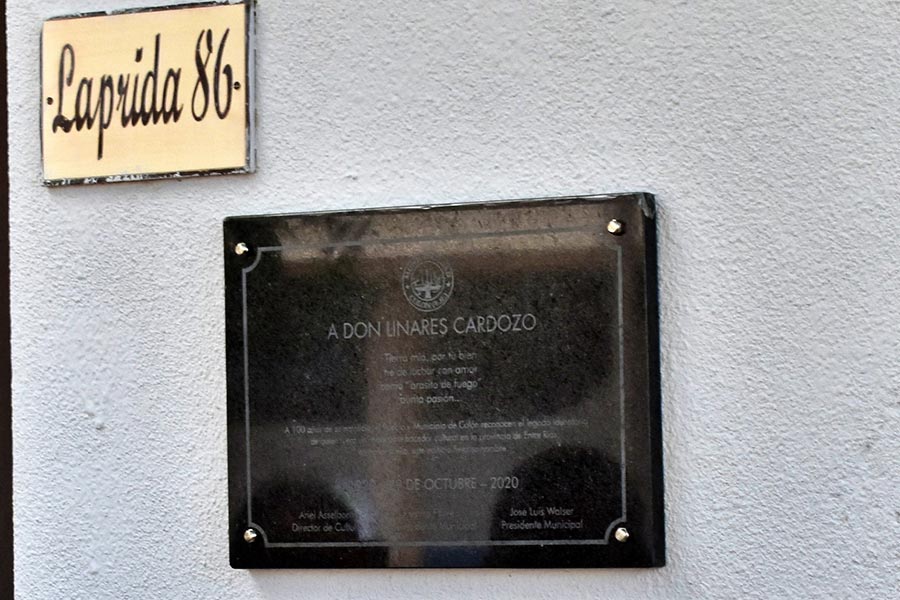 La Municipalidad de Colon homenajeo a Don Linares Cardozo