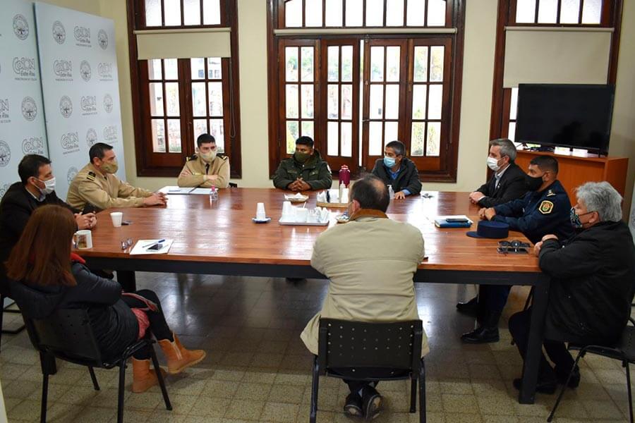 José Luis Walser se reunió con las Fuerzas de Seguridad para unificar criterios