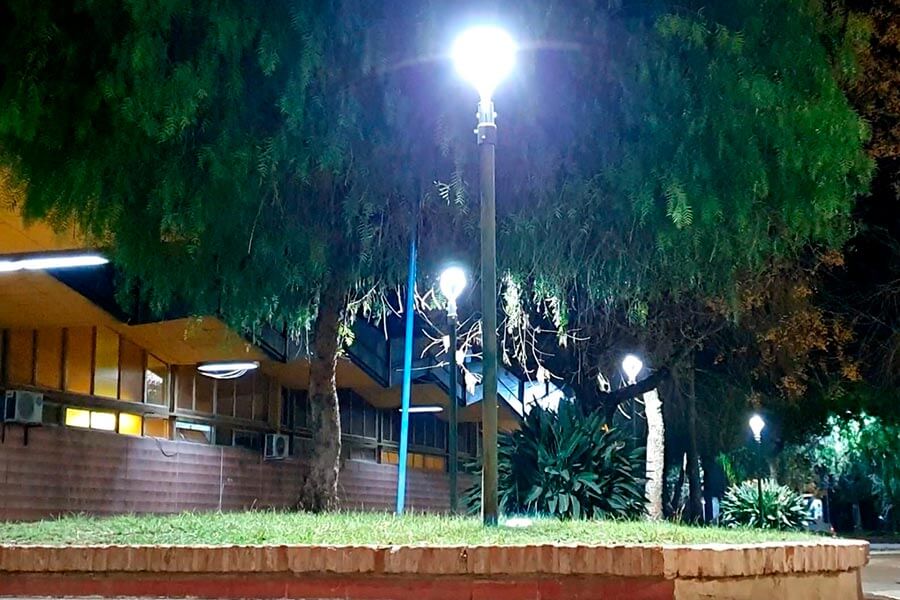 Se realiza relevamiento y recambio a LED de luminarias en Colón