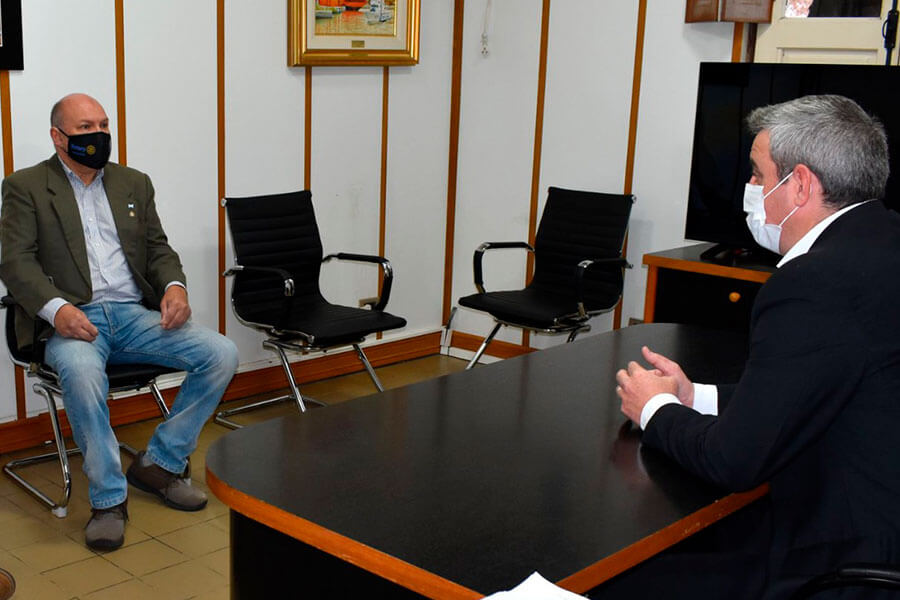 José Luis Walser recibió al nuevo presidente del Rotary Club Colón