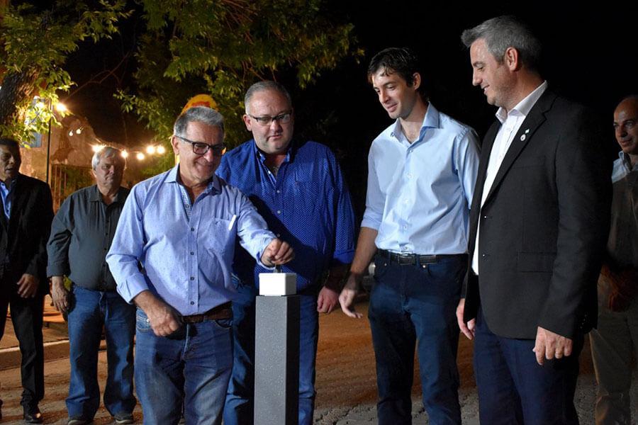 Se inauguró la nueva luminaria Led en calle San Martín