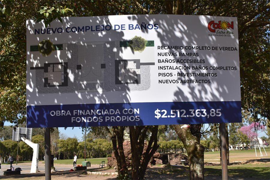 Con fondos propios se llevó a cabo la revalorización baños Parque Quirós