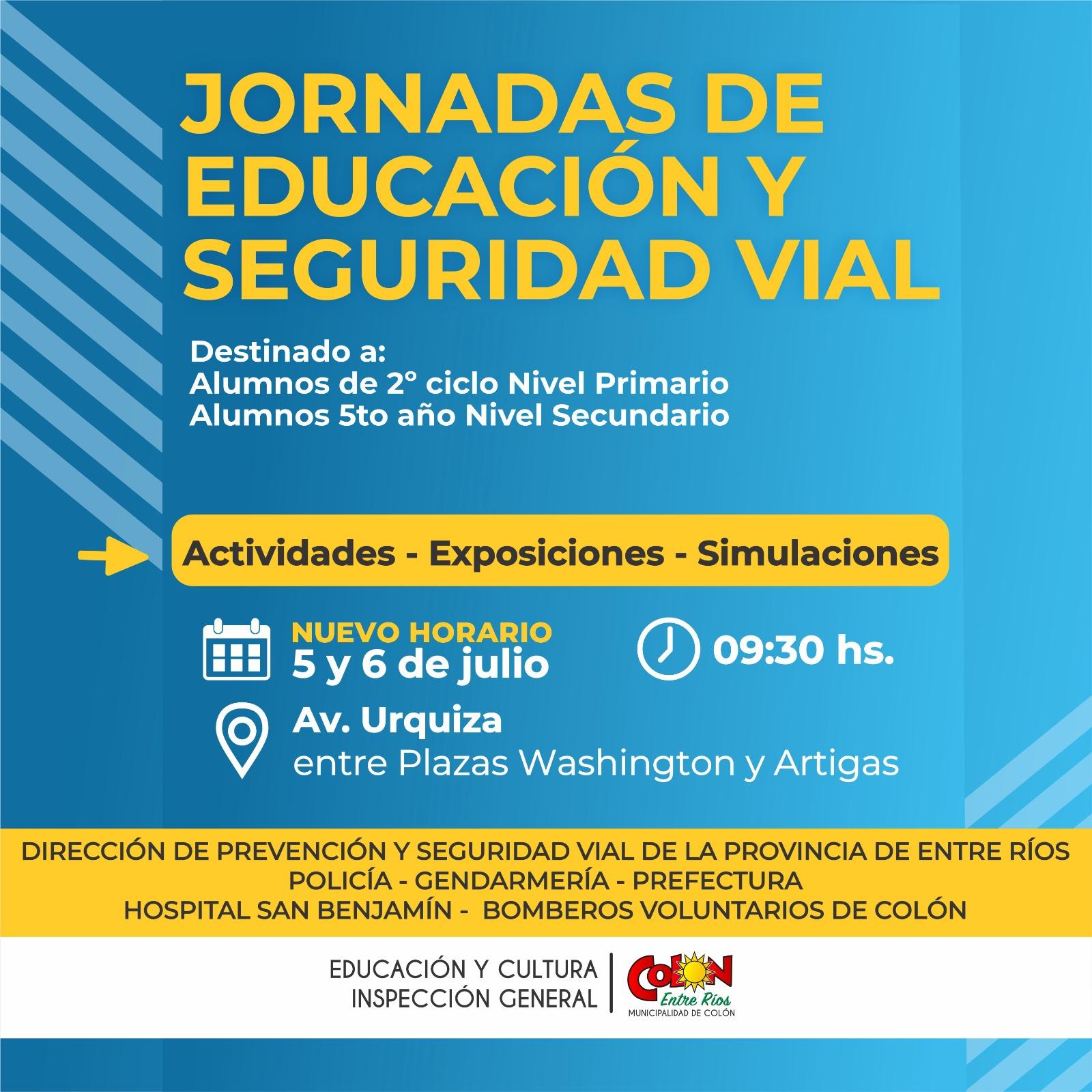 JORNADAS DE EDUCACION Y SEGURIDAD VIAL
