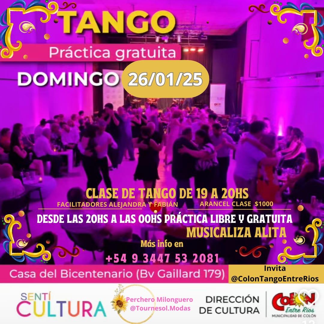 26.01.2025 - CULTURA - PRÁCTICA GRATUITA TANGO
