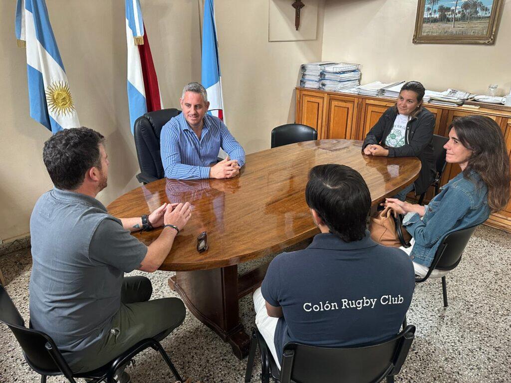 Walser recibió a referentes del Colón Rugby Club tras el título provincial