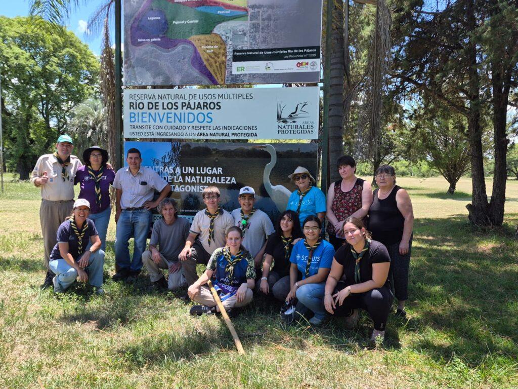 El municipio y el Grupo Scouts Colón realizaron una jornada de conservación en la Reserva Río de los Pájaros